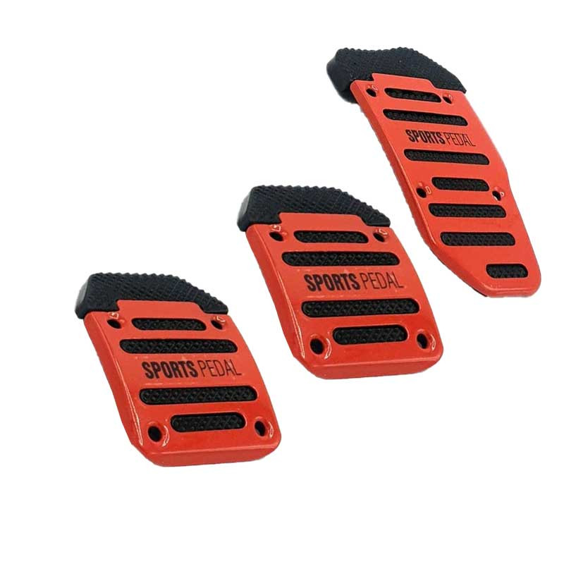 روکش پدال خودرو قطعه سازان کبیر مدل PED-RED-3010312 مجموعه 3 عددی