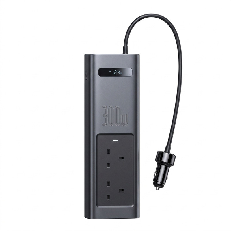 مبدل برق خودرو باسئوس مدل IGBT Power Inverter 300W‌‌‌ BS-CI30-02