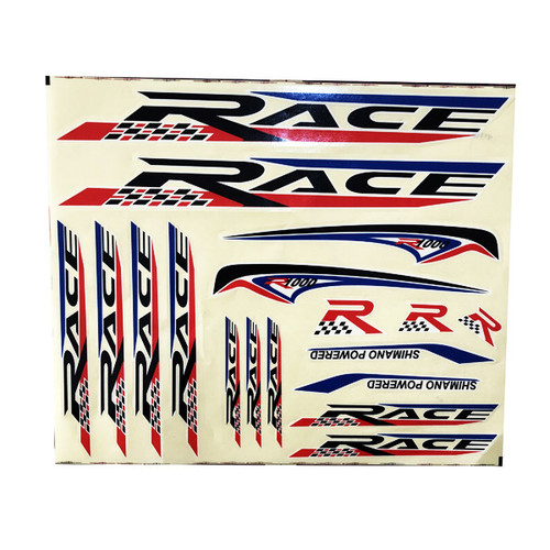 استیکر دوچرخه مدل RACE