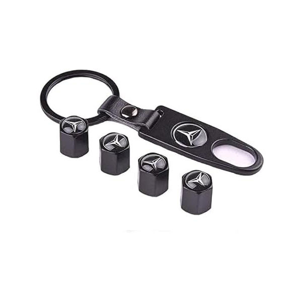 جاسوئیچی خودرو مدل ben01 به همراه سر والف لاستیک خودرو بسته 4 عددی