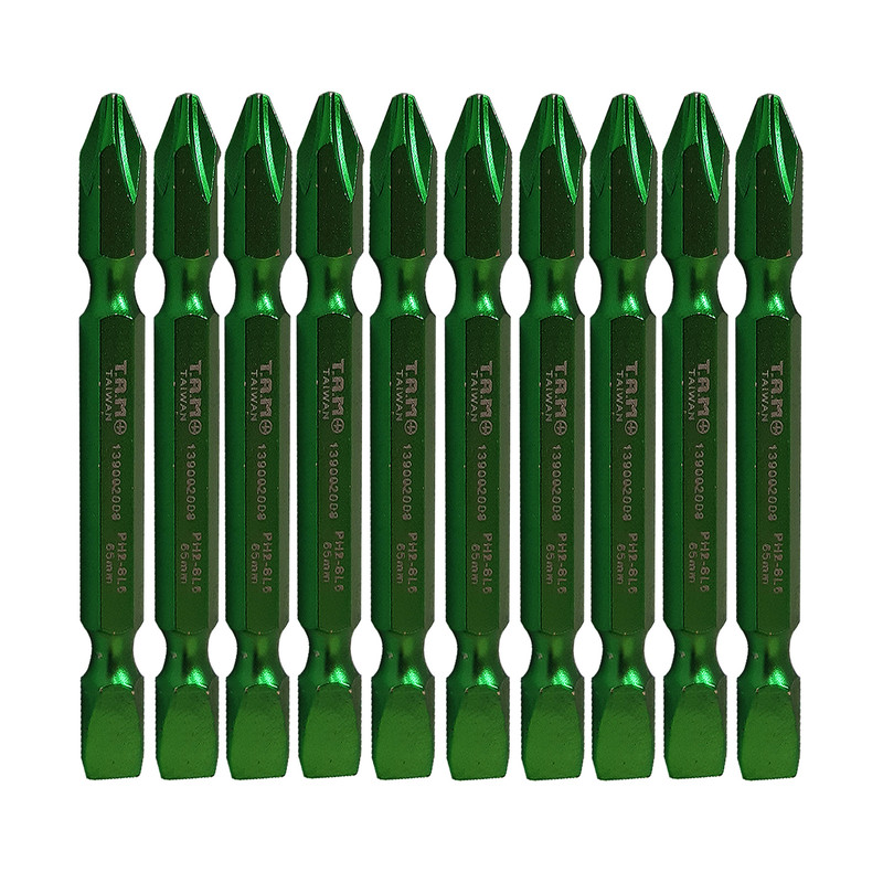 سری پیچ گوشتی یک سر چهارسو یک سر دو سو تام مدل HT - 0065 مجموعه 10 عددی
