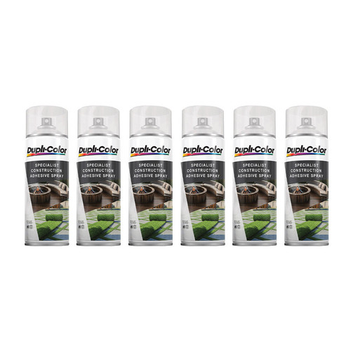 اسپری چسب ساختمان دوپلی کالر مدل ADHESIVE حجم 400 میلی لیتر مجموعه 6 عددی