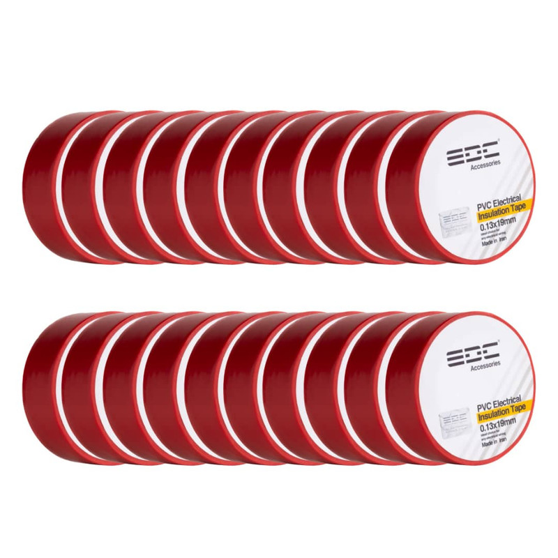 نوار چسب برق ای دی سی مدل PVC بسته 20 عددی
