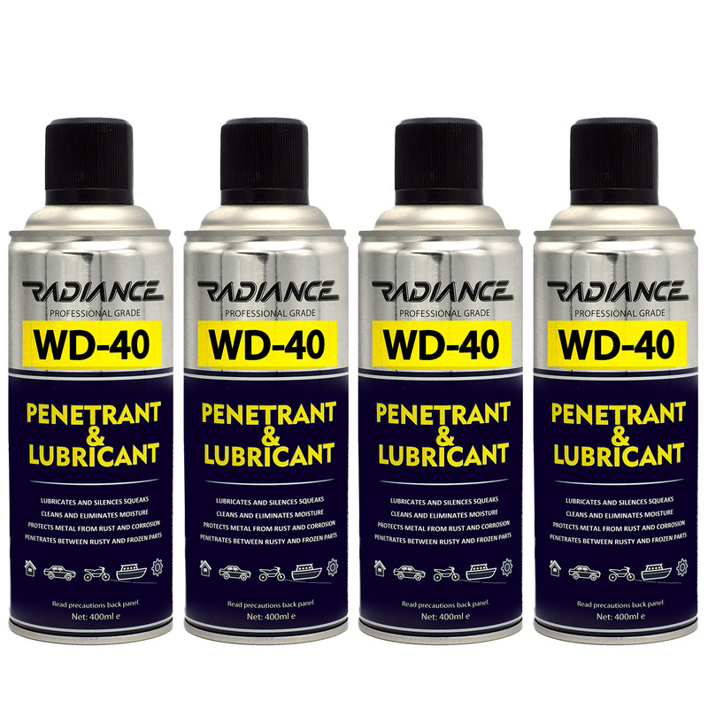 اسپری روان کننده و زنگ بر رادیانس مدل WD-40 حجم 400 میلی لیتر بسته 4 عددی