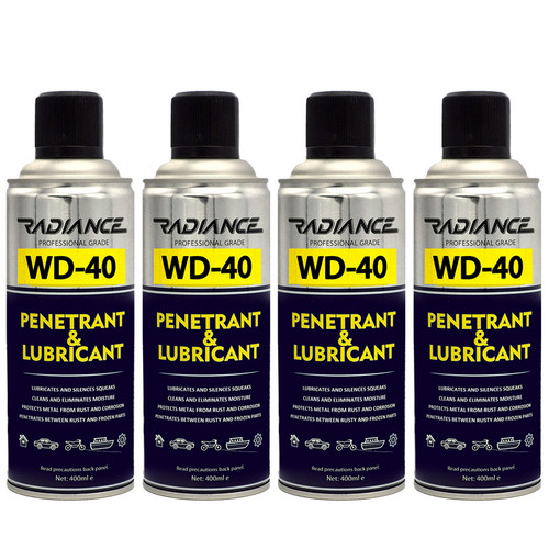 اسپری روان کننده و زنگ بر رادیانس مدل WD-40 حجم 400 میلی لیتر بسته 4 عددی