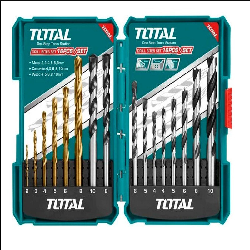 مته  توتال مدل  TACSD6165 بسته 16 عددی