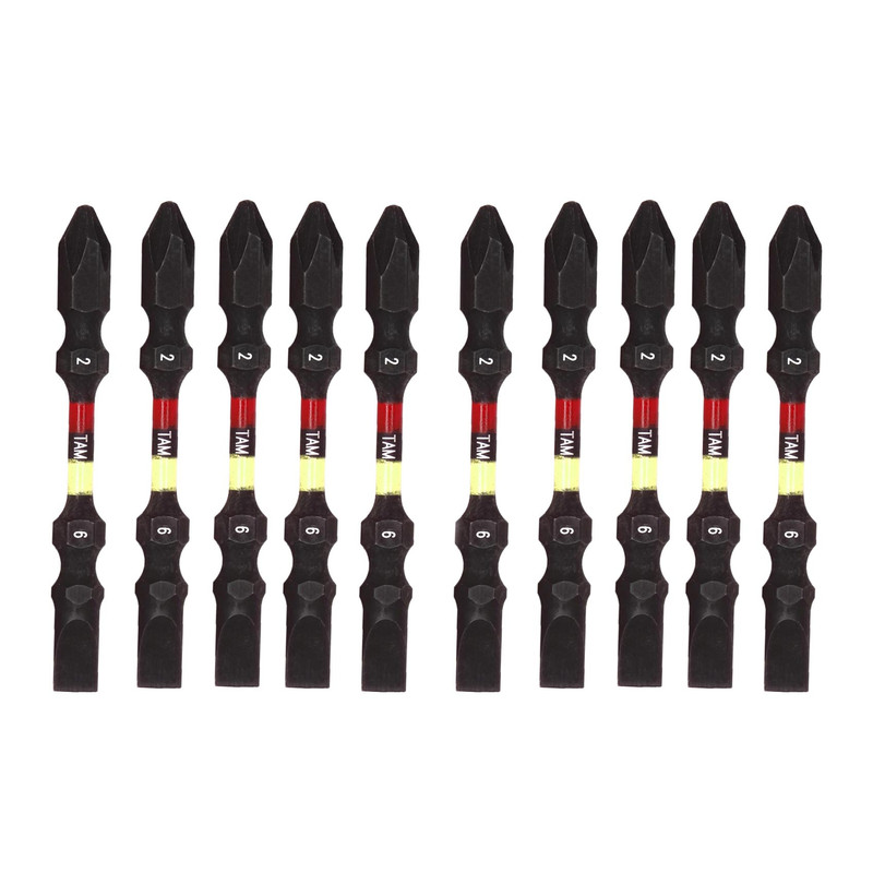 سری پیچ گوشتی یک سر چهارسو یک سر دو سو تام مدل ART-B+62 - 10PCS مجموعه 10 عددی