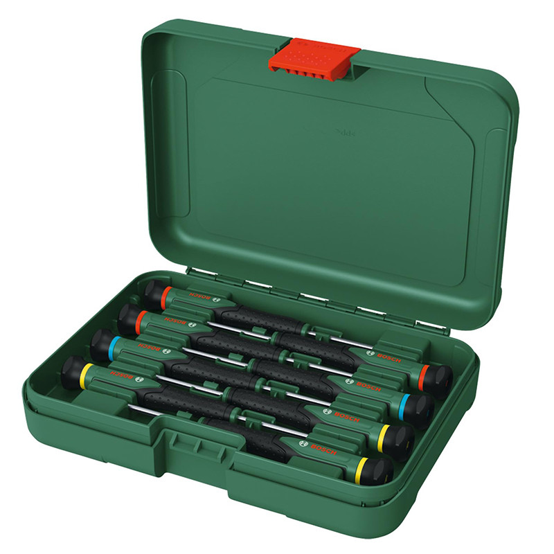 پیچ گوشتی الکترونیکی بوش مدل SET BIT Electronic 8 1600A02Z9M مجموعه 8 عددی