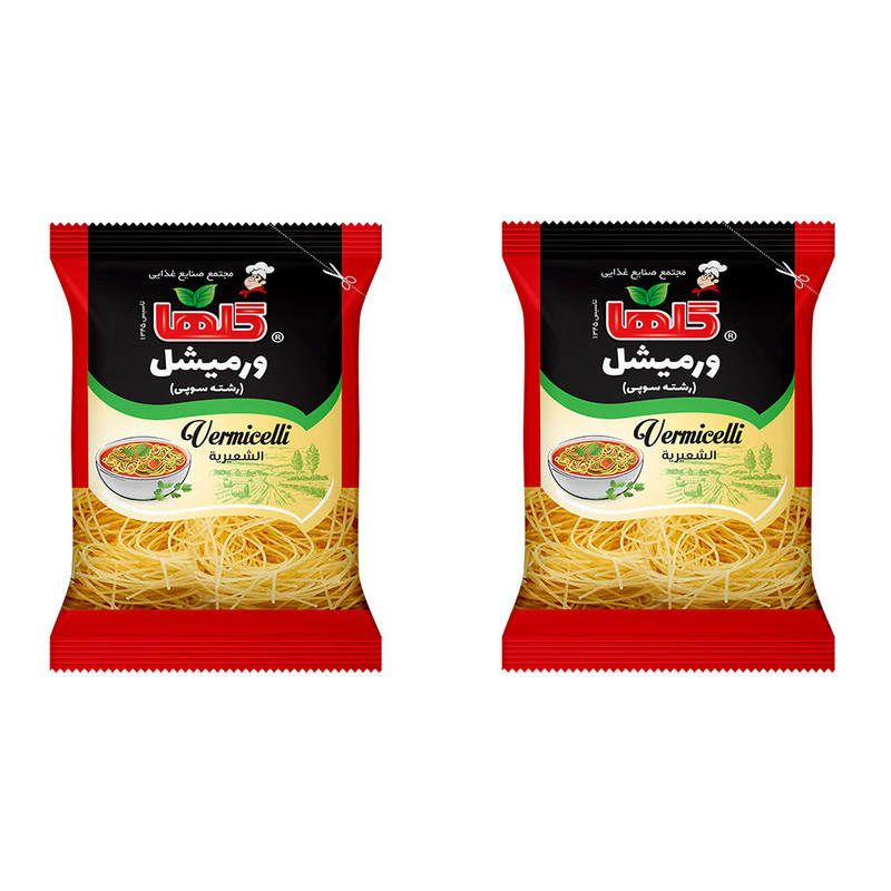 رشته ورمیشل گلها - 150 گرم بسته 2 عددی