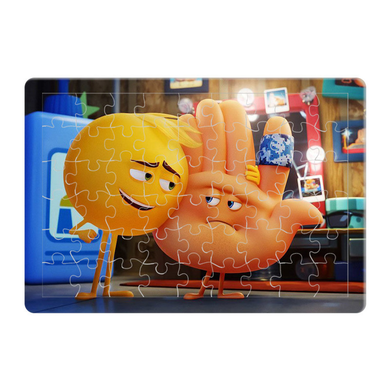 پازل 54 تکه هومرو مدل PL559 طرح انیمیشن فیلم شکلک emoji
