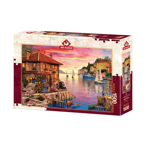 پازل 1500 تکه آرت پازل طرح The Mediterranean Harbour كد 5374