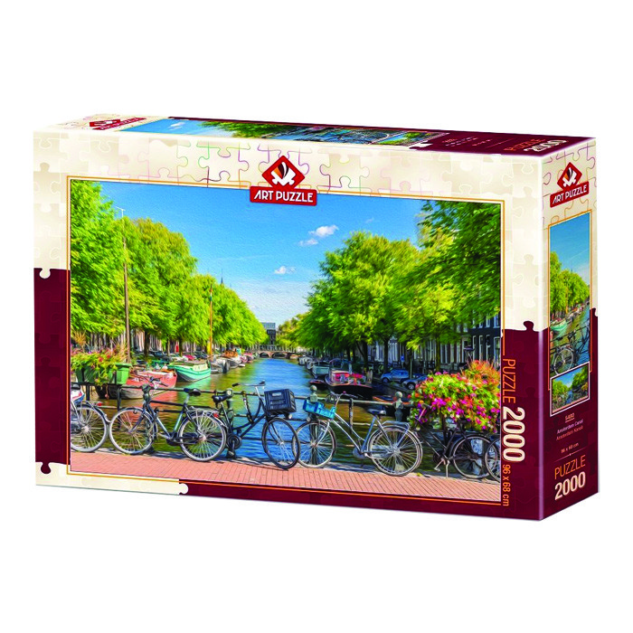 پازل 2000 تکه آرت پازل طرح Amsterdam Canal كد 5480
