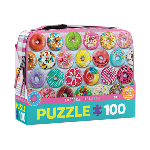 پازل 100 تکه یوروگرافیکس پازلز مدل 9100-5825 Delightful Donuts Lunch Bag