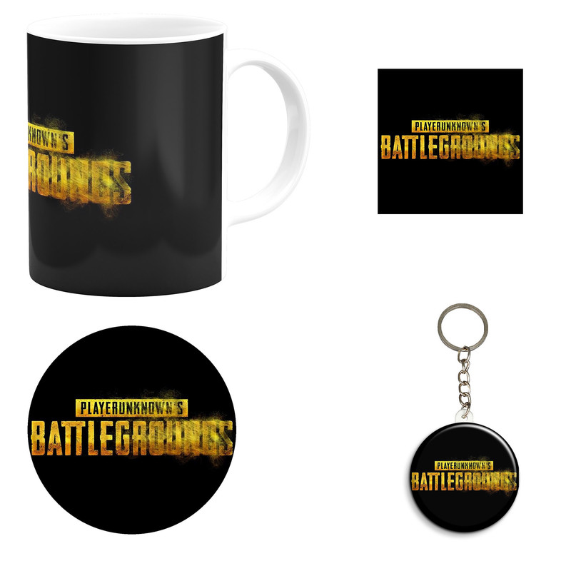 ست هدیه ماگ مدل پابجی طرح PUBG کدA1 مجموعه 4 عددی