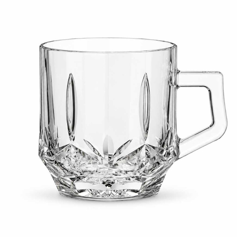 فنجان شیشه و بلور اصفهان مدل Haylin مجموعه ۶ عددی
