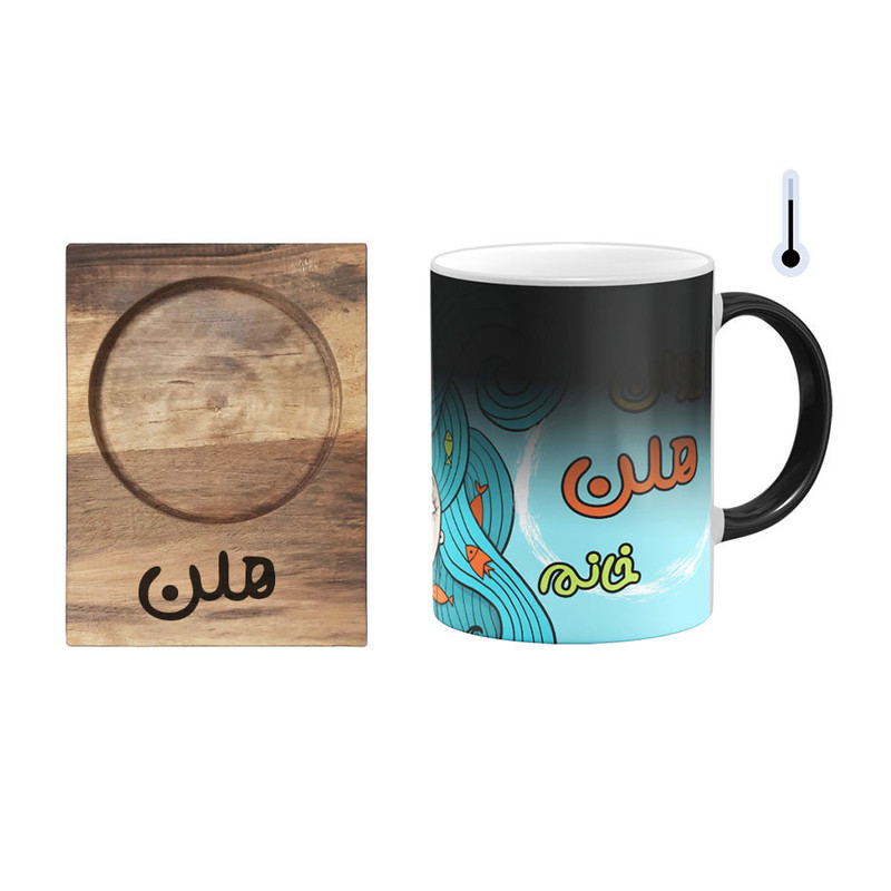 ماگ حرارتی گالری وبفر مدل هلن به همراه زیرلیوانی