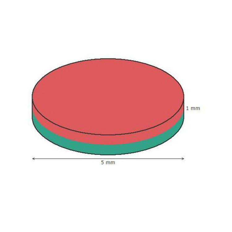 آهن ربا مدل نئودیمیوم دیسک D5x1mm بسته 10عددی