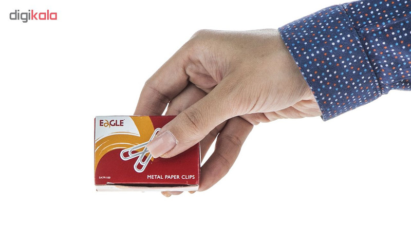 گیره کاغذ ایگل مدل SA7P-100 بسته 100 عددی