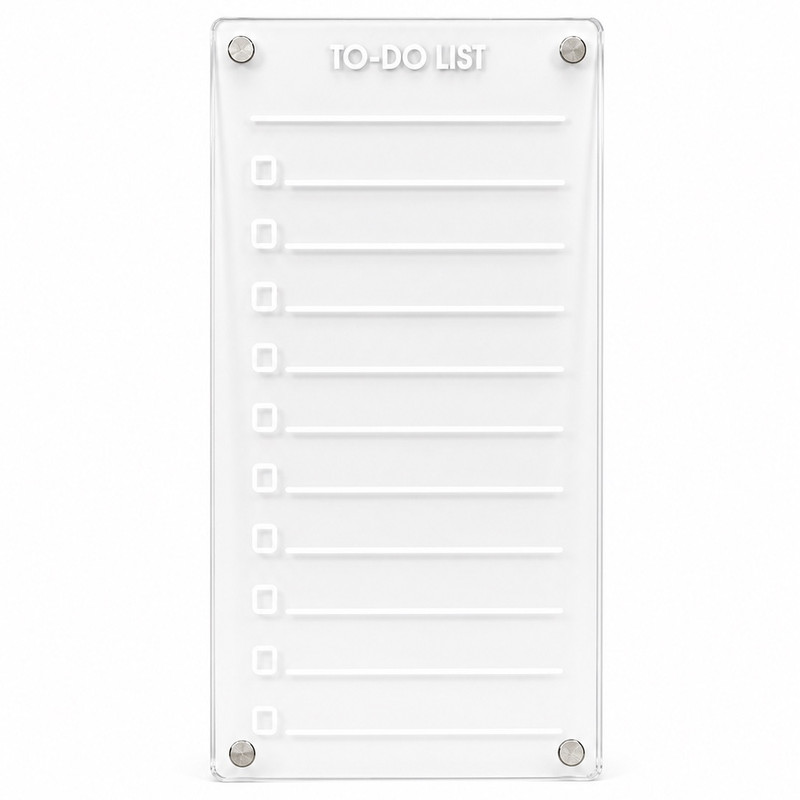 تخته وایتبرد مدل چک لیست روزانه سایز 23x12x0.3 سانتیمتر