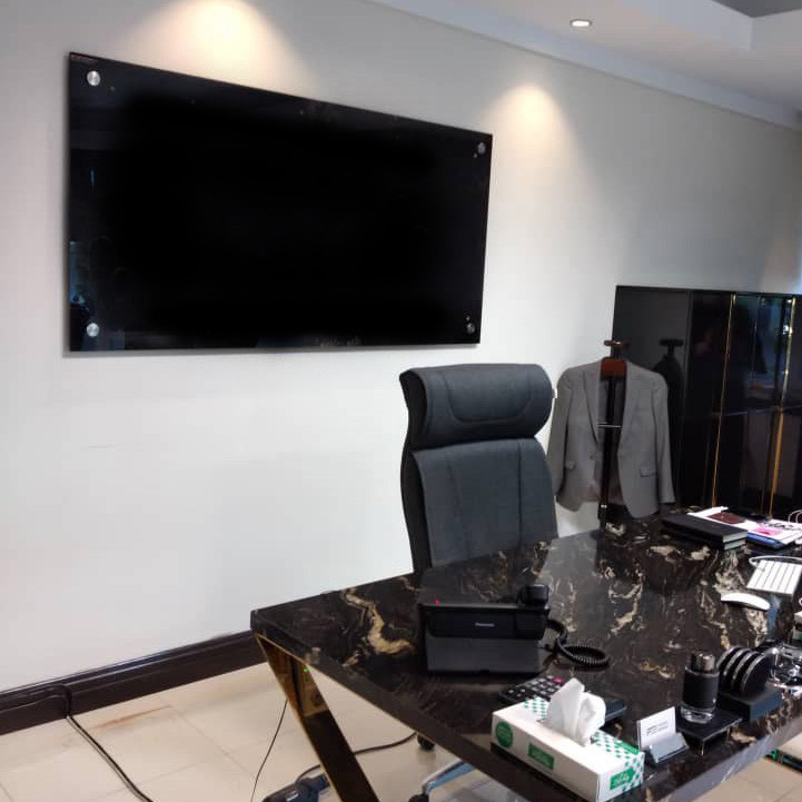 تخته وایت برد شیشه ای عکسنگ مدل AXANG -1280 سایز 120x80 سانتی متر