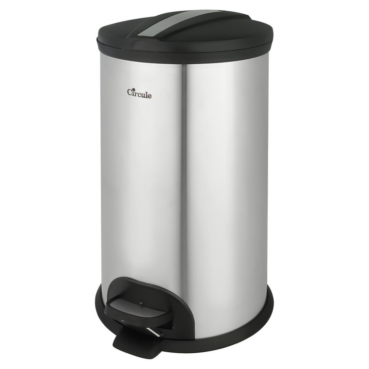 سطل زباله پدالی سرکوله مدل Steel P20L