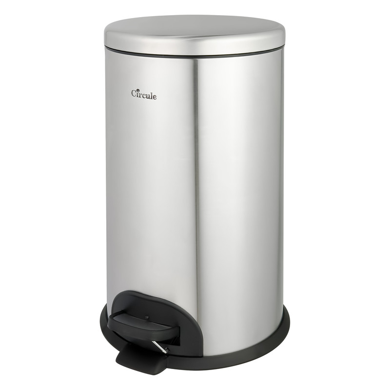 سطل زباله پدالی سرکوله مدل آرام بند Steel P20LS