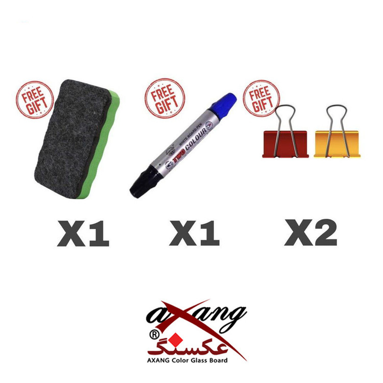 تخته وایت برد شیشه ای عکسنگ مدل CG7171 سایز 71x71 سانتی متر