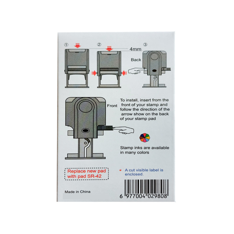 مهر استمپرا مدل SR-42C طرح دایره به همراه جوهر