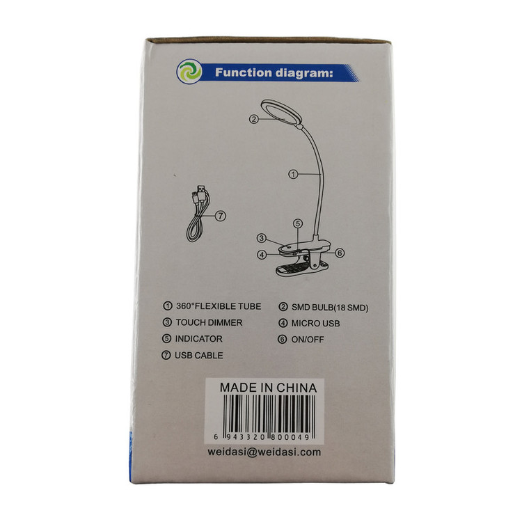چراغ مطالعه شارژی ویداسی مدل WD-6051