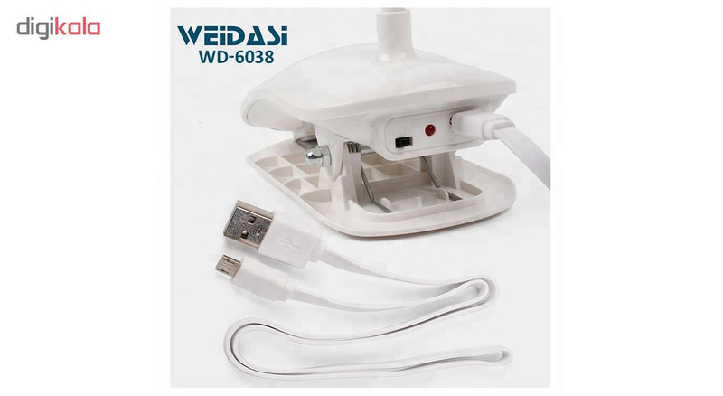 چراغ مطالعه لمسی گیره ای قابل شارژ ویداسی مدل WD-6038
