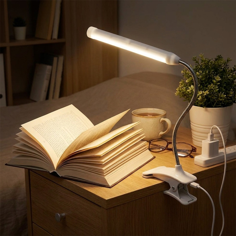 چراغ مطالعه گیره ای مدل MY-013-USB