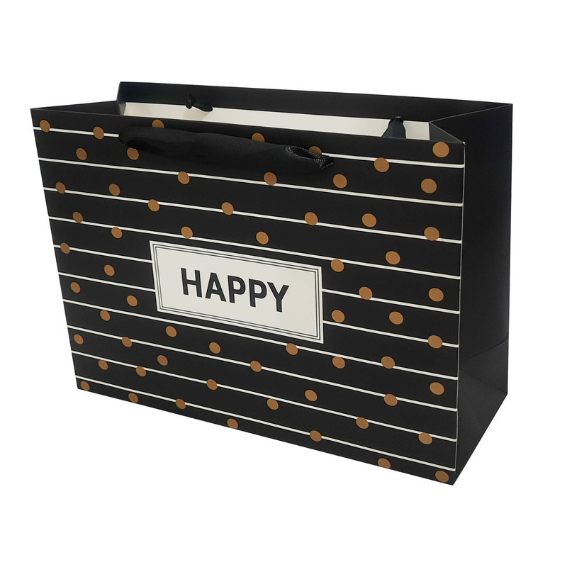 پاکت هدیه طرح خالخالی مدل HAPPY کد 11101009