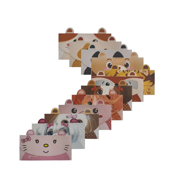 پاکت پول مدل Animals مجموعه 12 عددی