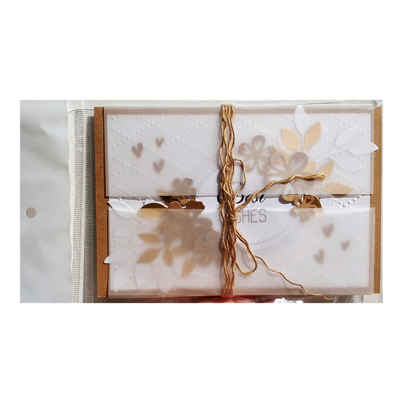 کارت پستال مدل Best wishes طرح vintage