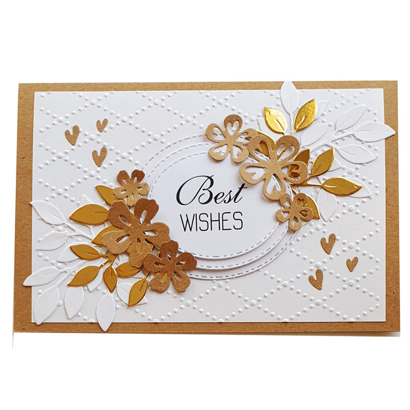 کارت پستال مدل Best wishes طرح vintage
