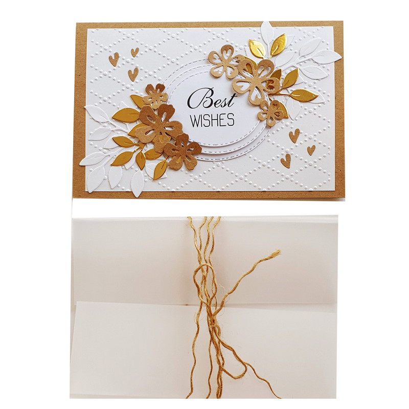 کارت پستال مدل Best wishes طرح vintage