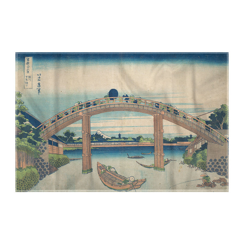 کاغذ کادو ترمه طراحان ایده مدل زیر پل مانن در فوکوگاوا از هوکوسای کد art0249