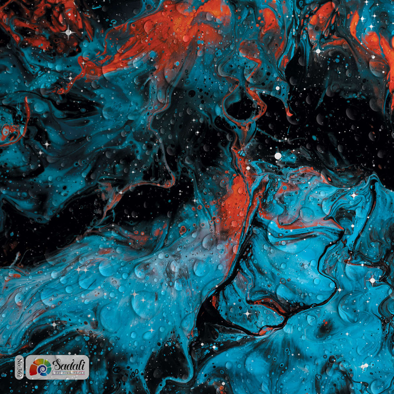 کاغذ کادو صدفی طرح آبرنگی 362 سایز 50*70 سانتی متر بسته 5 عددی