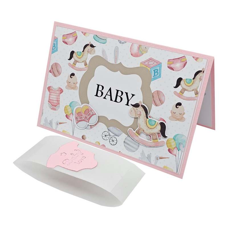 کارت پستال مدل 2 Baby طرح سه بعدی