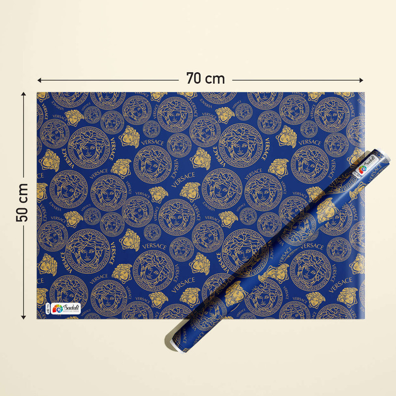 کاغذ کادو صدفی مدل باکس ترکیبی سایز 50*70 سانتی متر بسته 60 عددی