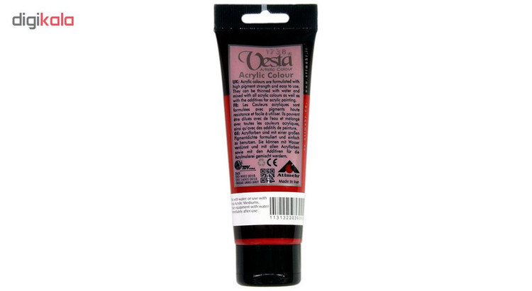رنگ اکریلیک وستا مدل 06 Cadmium Red Deep Hue حجم 75 میلی لیتر