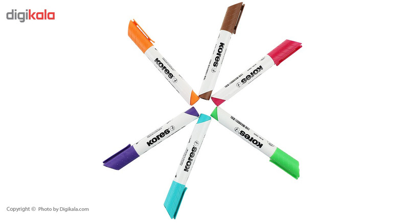 ماژیک وایت برد 6 رنگ کورس مدل K-Marker XW1