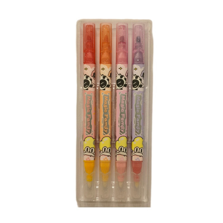 ماژیک علامت گذار مدل هایلایت دو سر شاین طرح جادویی بسته ۴ عددی