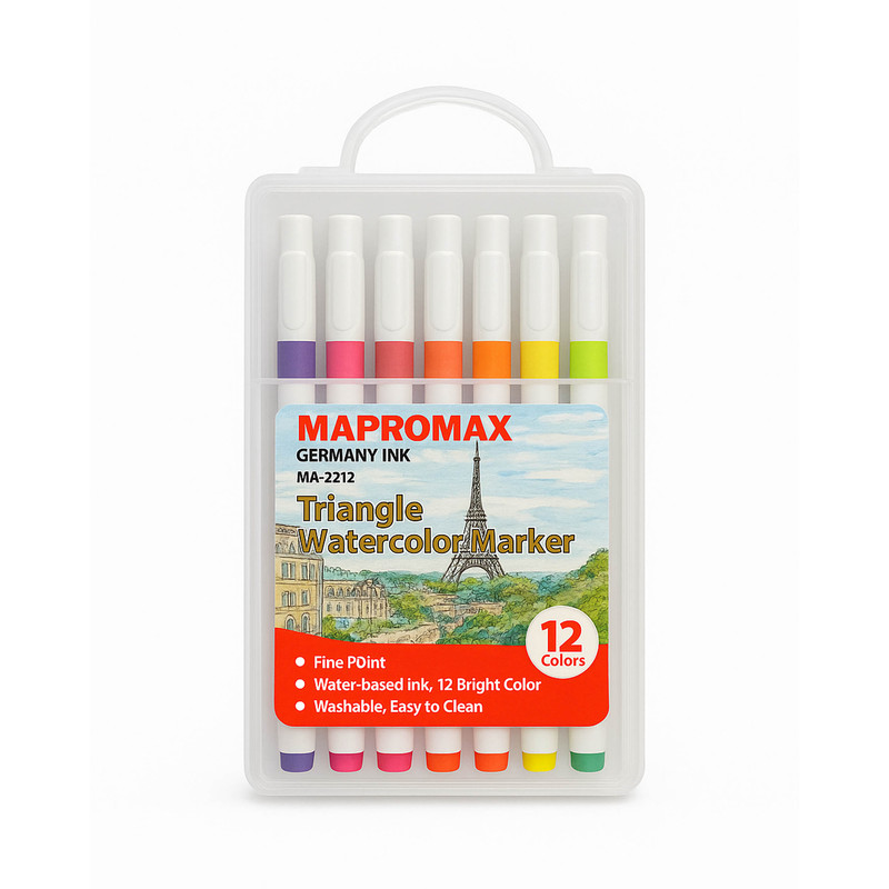 ماژیک آبرنگی مدل MaproMax بسته 12 عددی