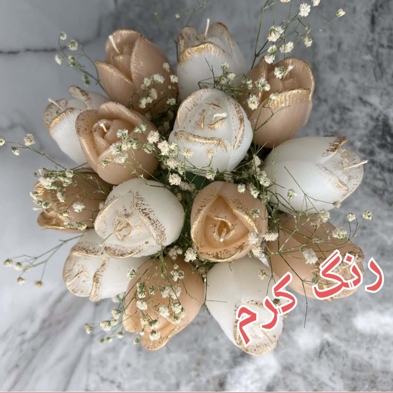 رنگ تزئین شمع دارینا مدل 02 مکعبی بسته 2 عددی