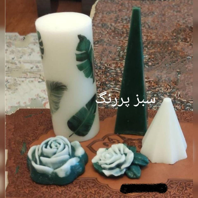 رنگ تزئین شمع دارینا مدل 02 مکعبی بسته 2 عددی