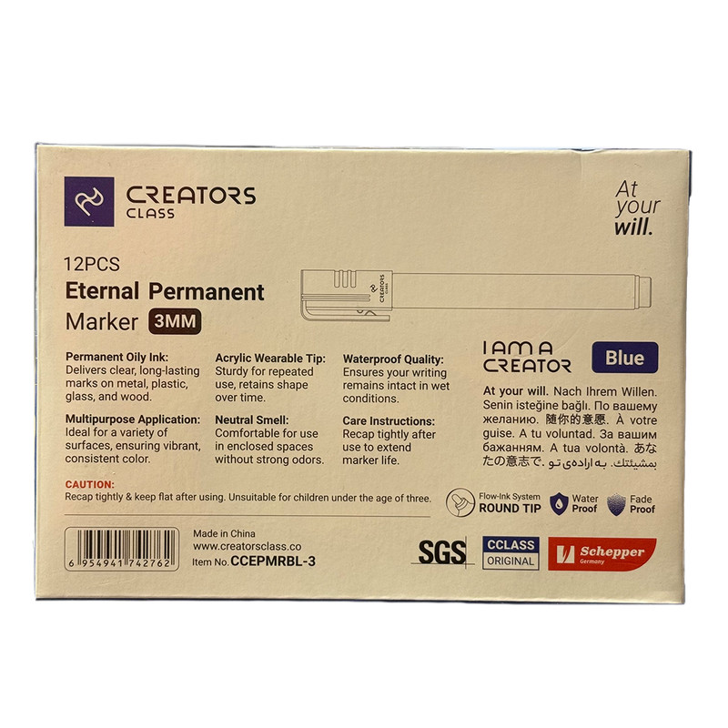 ماژیک غیر وایت برد کریتورز کلاس مدل Eternal3 بسته 12 عددی