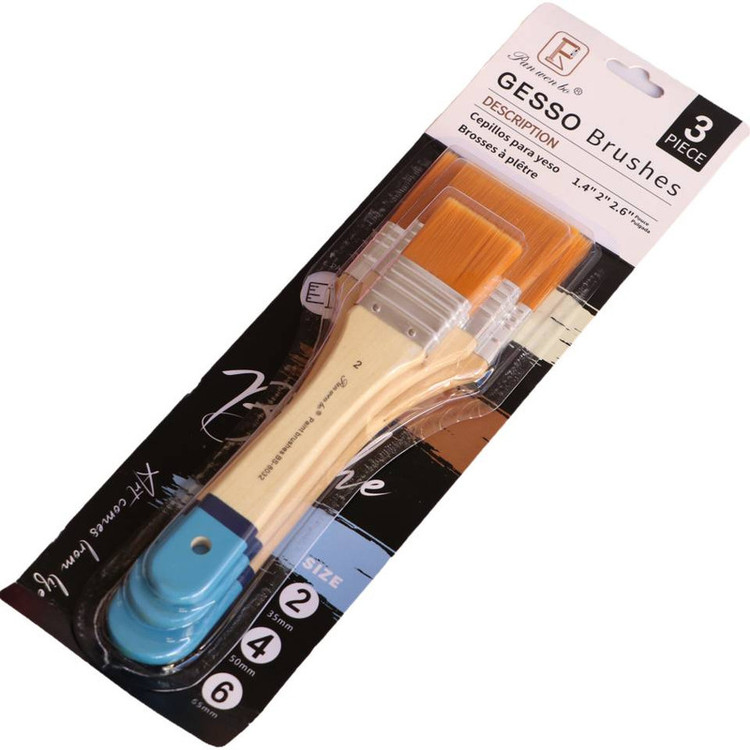 ست قلم مو مدل زمینه بسته 3 عددی
