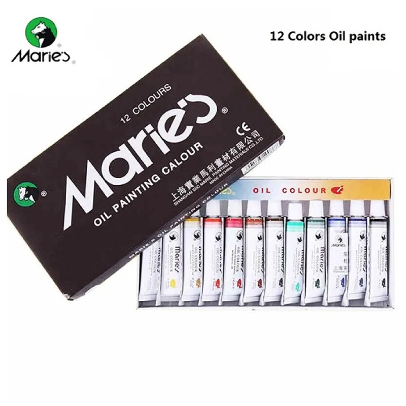 رنگ روغن ماریز مدل MSC0N حجم 120 میلی لیتر بسته 12 عددی