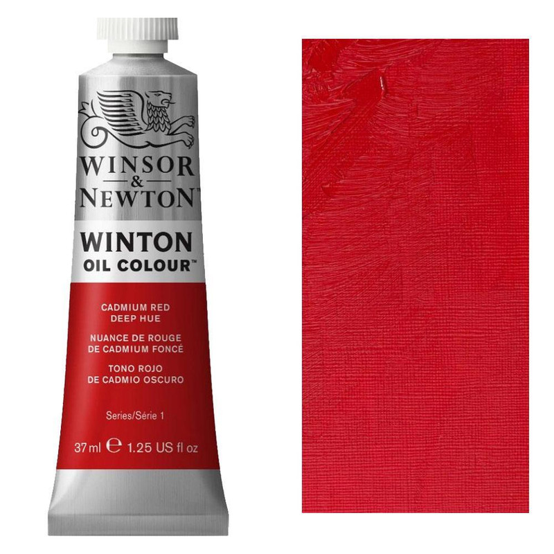 رنگ روغن وینزور اند نیوتون مدل وینتون کد CADMIUM RED DEEP HUE 6 حجم 37 میلی لیتر